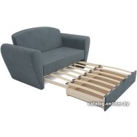 Диван Мебель-АРС Квартет (велюр серо-синий HB-178 26)