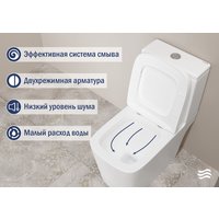 Унитаз напольный Lauter W09 S-TRAP 21900003 + гигиенический душ Rainix 21LT7713MW (вертикальный выпуск)