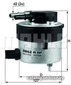 Топливный фильтр Mahle Knecht KL569