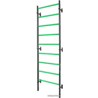 Шведская стенка (лестница) Central Sport усиленный 40x60 (антик-серебро/зеленый)