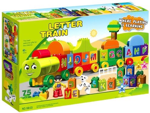 

Конструктор Kids Home Toys Поезд-алфавит 188-23