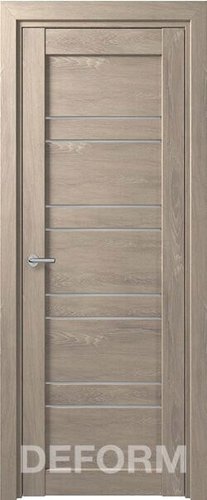 Межкомнатная дверь Юркас Deform D15 ДО 80x200 (дуб шале седой/мателюкс)