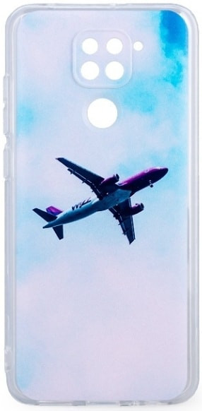 

Чехол для телефона Case Print для Xiaomi Redmi Note 9 (самолет)