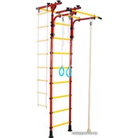 Детский спортивный комплекс Atlet-Sport Пол-потолок-Т А0004 (красный/желтый)