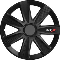 Набор колпаков на диски Versaco GTX 16" 16GTXCARBONB (4шт, черный/карбон)