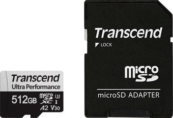 Карта памяти Transcend microSDXC 340S 512GB (с адаптером)