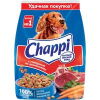 Сухой корм для собак Chappi Сытный мясной обед с говядиной по-домашнему 600 г