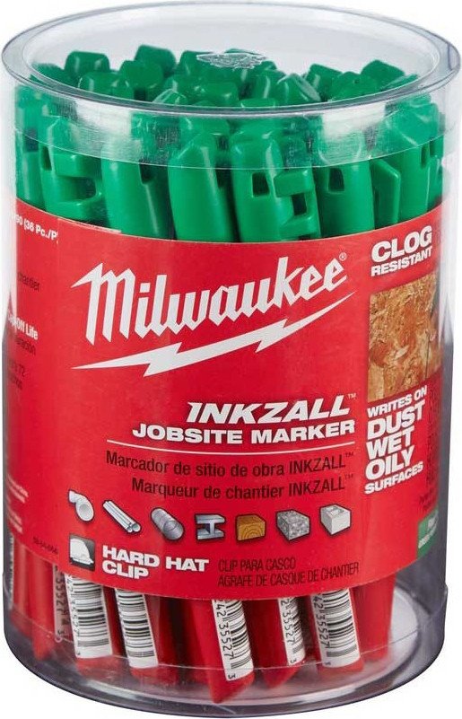 

Набор маркеров строительных Milwaukee Inkzall 4932492127 (36 шт, зеленый)