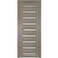 Межкомнатная дверь ProfilDoors 2.49XN L 40x200 (каштан темный, стекло белый триплекс)