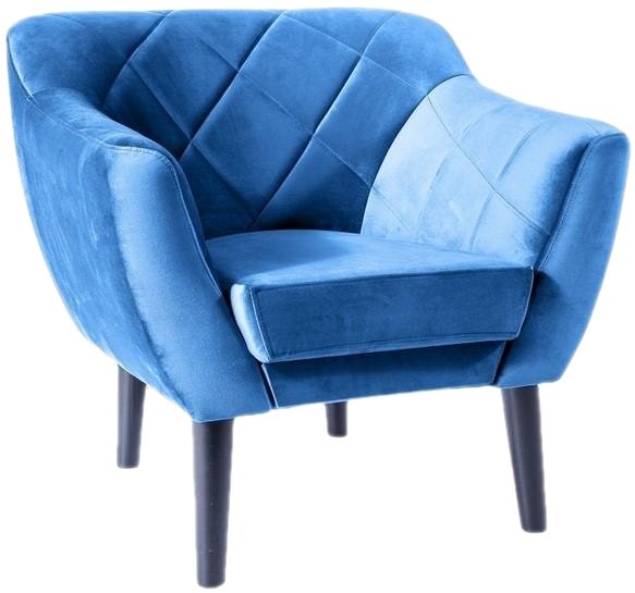 

Интерьерное кресло Signal Karo 1 Velvet Bluvel 86 (темно-синий)