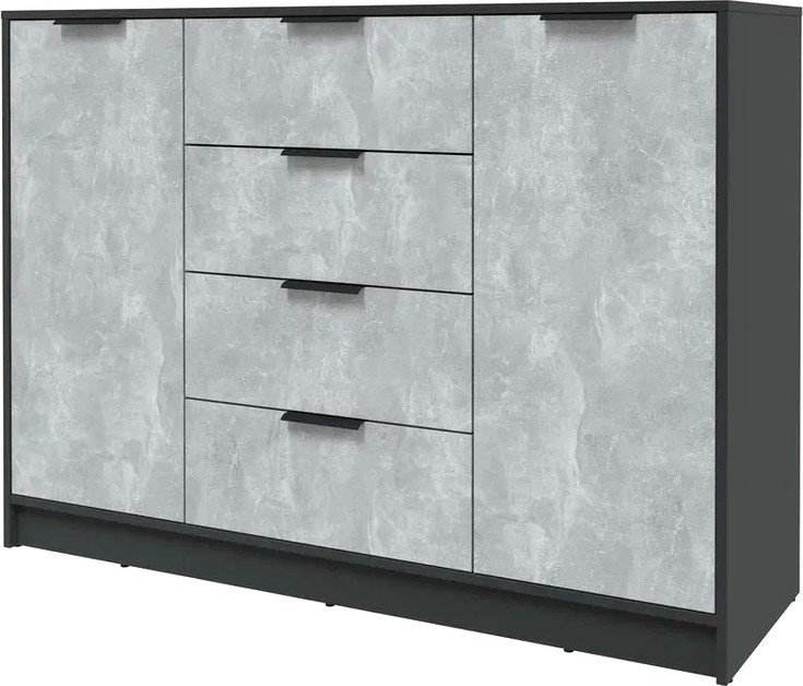 

Тумба Интерлиния Концепт КТ-Т140 (бетон/антрацит)