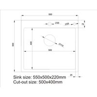 Кухонная мойка Stellar Decor S5550GL-D (золото)