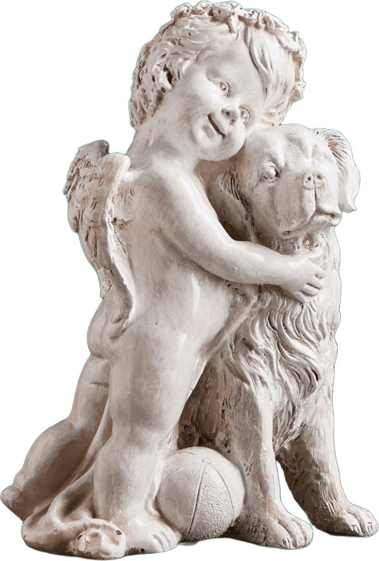 

Статуэтка Хорошие сувениры Ангелочек с собакой 4684001