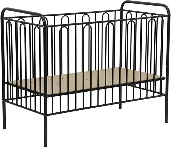 

Классическая детская кроватка Polini Kids Vintage 150 (черный)