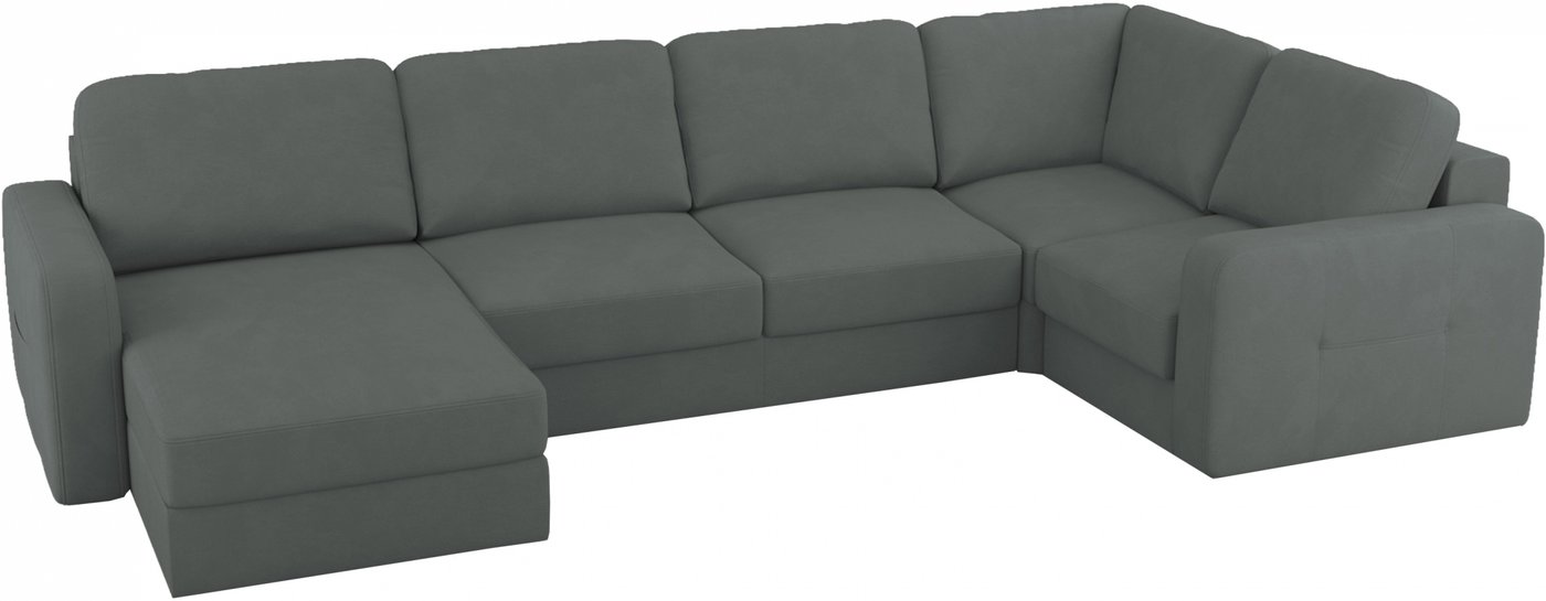 

П-образный диван Mio Tesoro Aurora компл.3 левый (Velutto 32 темно-серый)