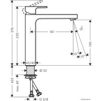 Смеситель Hansgrohe Vernis Shape 71591670