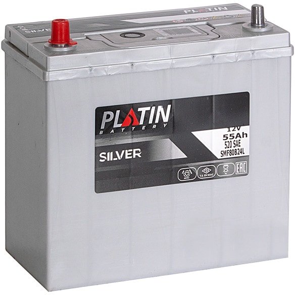 

Автомобильный аккумулятор Platin Asia Silver L+ (55 А·ч)