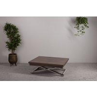 Стол-трансформер Levmar Cross D69/S79 (дуб шамони темный/нержавеющая сталь)