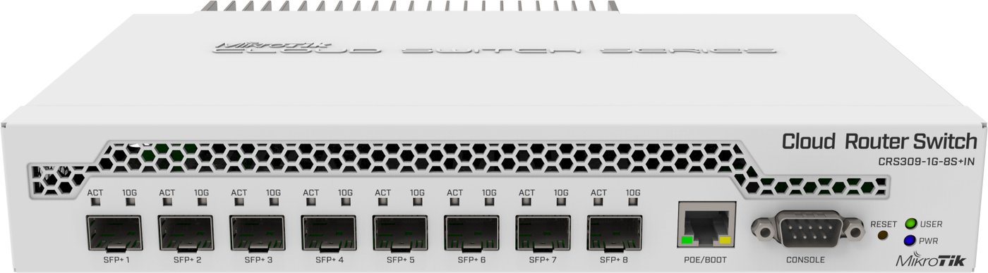 

Управляемый коммутатор 3-го уровня Mikrotik CRS309-1G-8S+IN