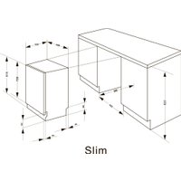 Встраиваемая посудомоечная машина Meferi MDW4562 LIGHT