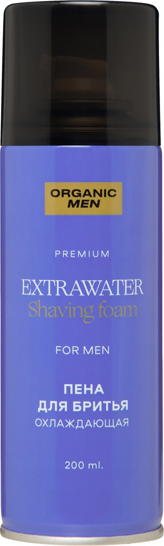 

Пена для бритья Organic Men ExtraWater Охлаждающая (200 мл)