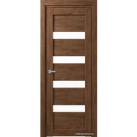 Межкомнатная дверь Юркас Deform D16 ДО 80x200 (дуб шале корица/lacobel белый)