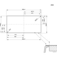 Кухонная мойка Blanco Axia III 6 S-F (разделочная доска из ясеня, темная скала) 524664