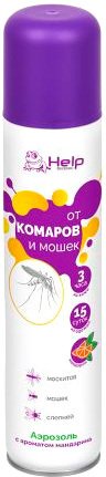 

Аэрозоль против насекомых Help Цитрус репеллентный 80537 200 мл