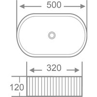 Умывальник Roxen Royal Oval M 570170-M