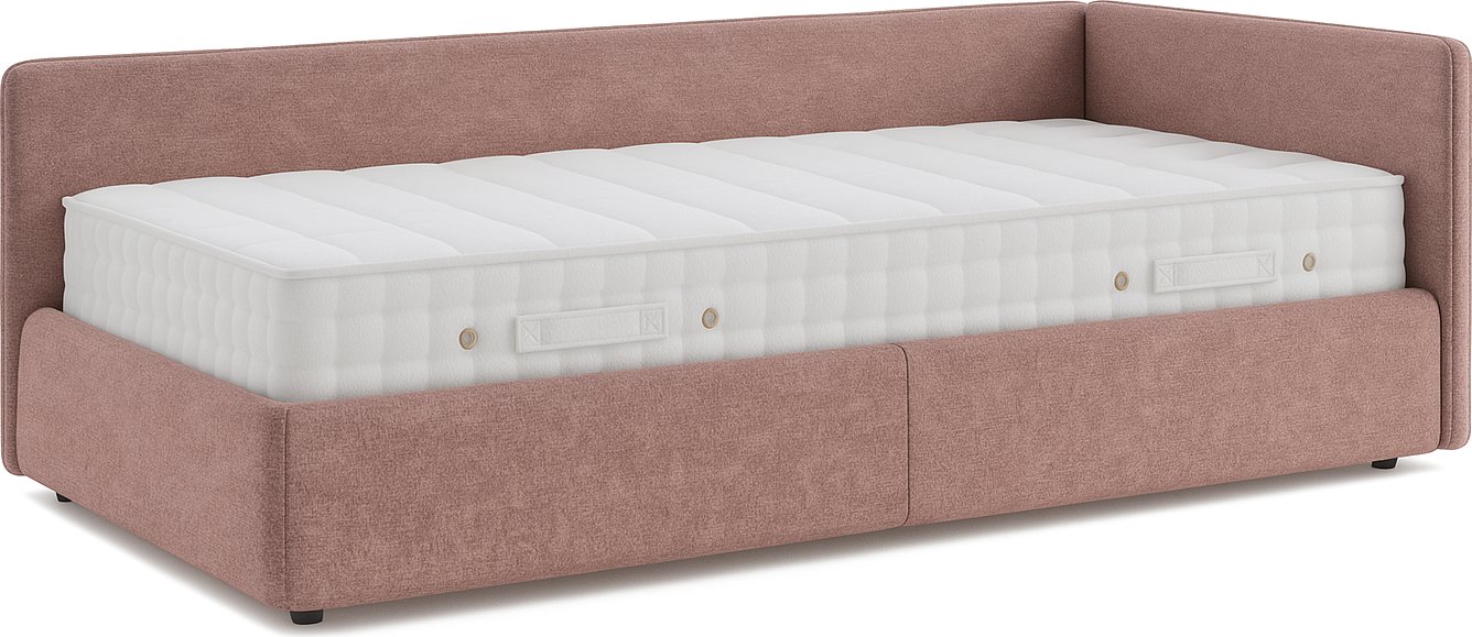 

Кровать-тахта Sonit Nicole правый 90x200 велюр River (07 пыльная роза)