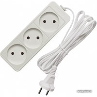 Удлинитель СОЮЗ 3 розетки, белый, 3 м [481S-0303]