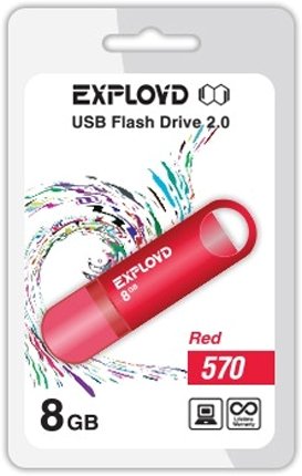 

USB Flash Exployd 570 8GB (красный)