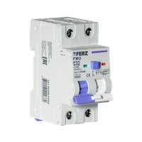 Дифференциальный автомат Dr.Ferz FMO-EM-1P+N 32A 30mA 10kA A C 2M 22100288FERZ