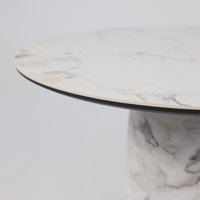 Кухонный стол Lepremo AV 2317 МДФ+керамика 900 (натуральный глянцевый Gold Jade/черный+HPL виктори натуральный)