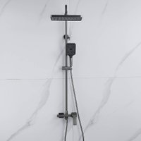 Душевая система  Shevanik S4436T (оружейная сталь)