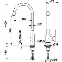 Смеситель Armatura Rumba 6553-915-63