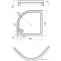 Душевой поддон Aquatek DPA-0000004 90x90 (без сифона)
