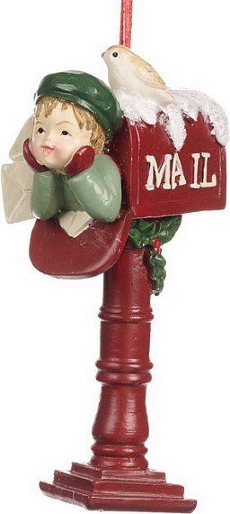 

Елочная игрушка Goodwill Xmas 2024 Почтовый ящик D 43271_2 (красный)