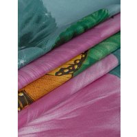 1.5-спальный комплект постельного белья Amore Mio Мако-сатин Bell Микрофибра 1.5сп 92988 (зеленый/розовый)