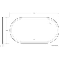  Cezares Зеркало CZR-SPC-GIUBILEO-1500-800-TCH-WARM