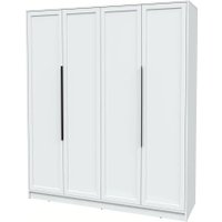 Шкаф распашной Интерлиния Концепт Тренд КТ-Ш4 (белый платинум/белый)