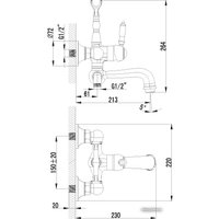 Смеситель Lemark Villa LM4812B