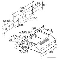 Кухонная вытяжка Bosch DUL63CC50