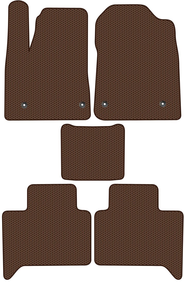 

Комплект ковриков для авто Alicosta M-Hero 917 I (Внедорожник / Гибрид) 2023 - Н.В. (коричневый, сота)