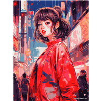 Картина по номерам Lori Девушка в Токио Рх-169