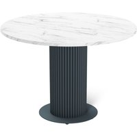 Кухонный стол Sheffilton SHT-TU69/TT 90 (антрацит/мрамор кристалл)