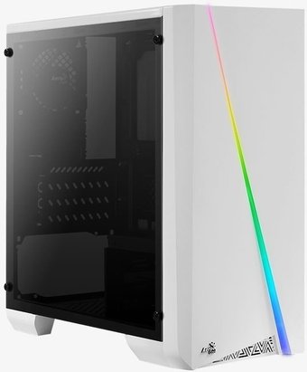 Корпус AeroCool Cylon Mini Tempered Glass (белый)