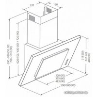 Кухонная вытяжка Akpo Optima 50 WK-4 (черный)