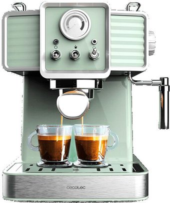 Рожковая кофеварка Cecotec Power Espresso 20 Tradizionale Light Green