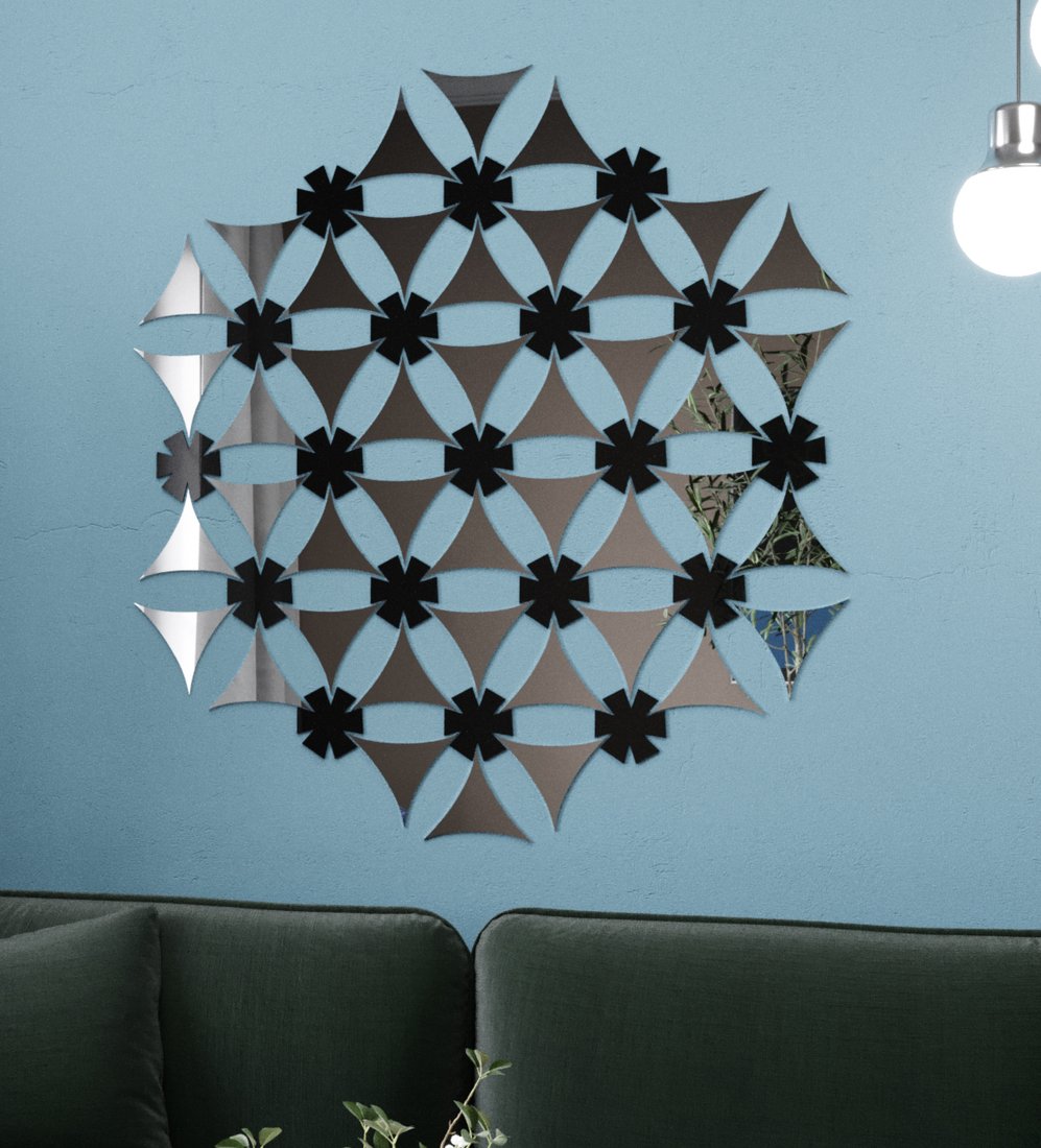 

Самоклеящийся зеркальный декор MirrorWall Flowers